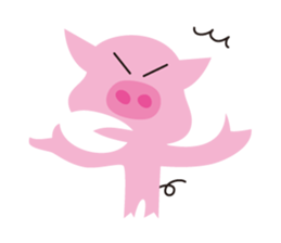 The Pink pig sticker #5039112