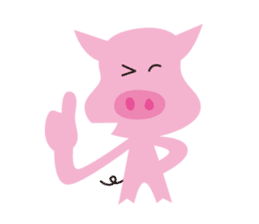 The Pink pig sticker #5039117