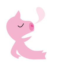 The Pink pig sticker #5039119