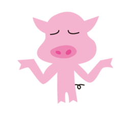 The Pink pig sticker #5039121