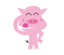 The Pink pig sticker #5039122