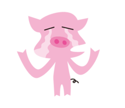 The Pink pig sticker #5039124