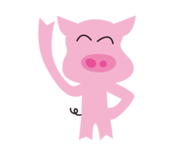 The Pink pig sticker #5039125