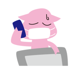 The Pink pig sticker #5039132