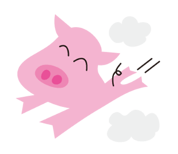 The Pink pig sticker #5039133