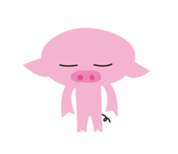 The Pink pig sticker #5039135