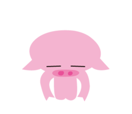 The Pink pig sticker #5039136