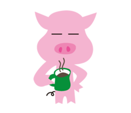 The Pink pig sticker #5039138