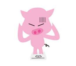 The Pink pig sticker #5039142