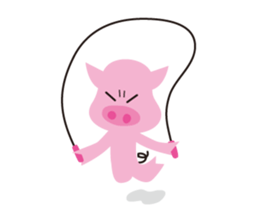 The Pink pig sticker #5039143