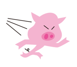 The Pink pig sticker #5039144