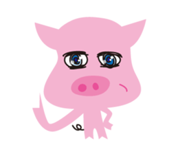 The Pink pig sticker #5039147