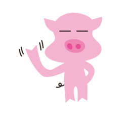 The Pink pig sticker #5039149
