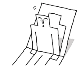 Paper-Man sticker #5039331