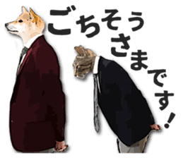 Cat office worker sticker #5039384