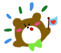 CRAYON LITTLE BEAR[tiny] sticker #5039665