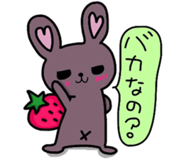Rabbit of strawberry sticker #5040955