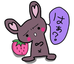 Rabbit of strawberry sticker #5040961