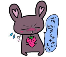 Rabbit of strawberry sticker #5040963