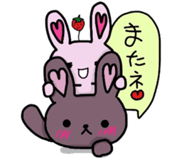 Rabbit of strawberry sticker #5040984