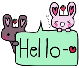 Rabbit of strawberry sticker #5040987