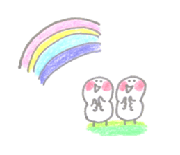 Pretty birds sticker #5041041