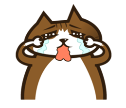 Hawaiian relaxing fat cat ViVi sticker #5042124