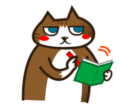 Hawaiian relaxing fat cat ViVi sticker #5042130