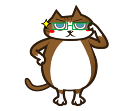 Hawaiian relaxing fat cat ViVi sticker #5042131