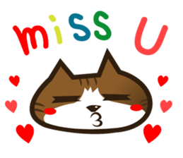 Hawaiian relaxing fat cat ViVi sticker #5042132