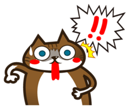 Hawaiian relaxing fat cat ViVi sticker #5042137