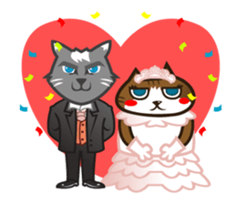 Hawaiian relaxing fat cat ViVi sticker #5042145