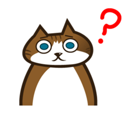 Hawaiian relaxing fat cat ViVi sticker #5042149