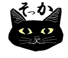 Girl and Cat(Black Edition) sticker #5044450