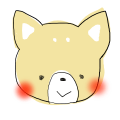 "kawaii" dog everyday sticker