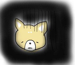 "kawaii" dog everyday sticker sticker #5045045