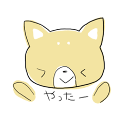 "kawaii" dog everyday sticker sticker #5045058