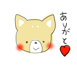 "kawaii" dog everyday sticker sticker #5045060