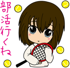 Sticker of a female high school student sticker #5046003