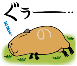 Daily Life of a Stray Capybara sticker #5046320
