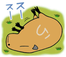 Daily Life of a Stray Capybara sticker #5046321
