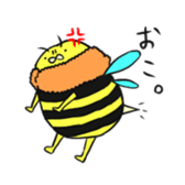 Cute bee sticker #5046549