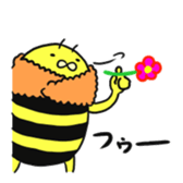 Cute bee sticker #5046580