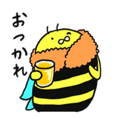Cute bee sticker #5046581