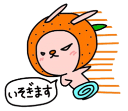 Rabbit & oranges vol3 sticker #5046773