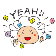 Flower Sheep sticker #5047143