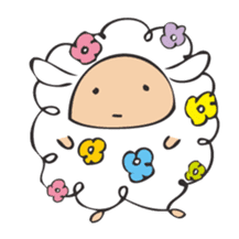 Flower Sheep sticker #5047144