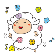 Flower Sheep sticker #5047146