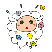 Flower Sheep sticker #5047151