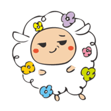 Flower Sheep sticker #5047158